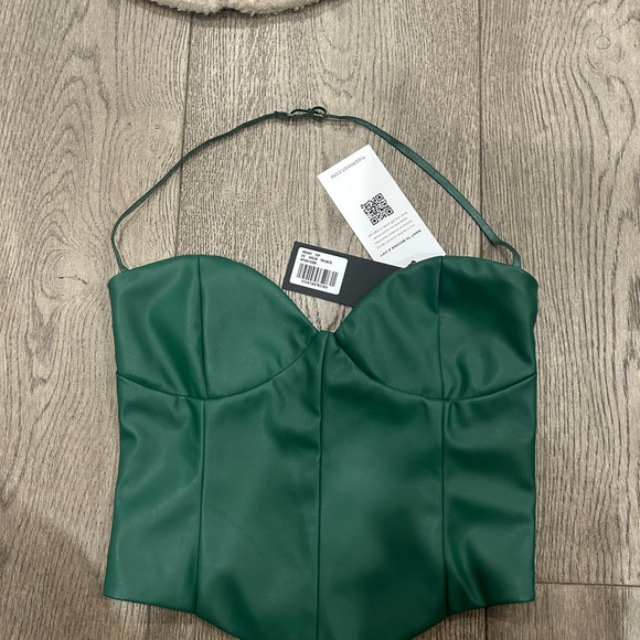Tiger Mist Emerald Strapless Top - Picture 1 of 2